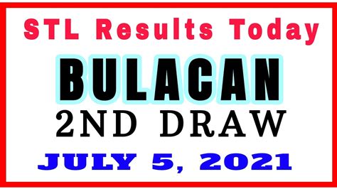 stl bulacan 2nd draw today|PCSO Official .
